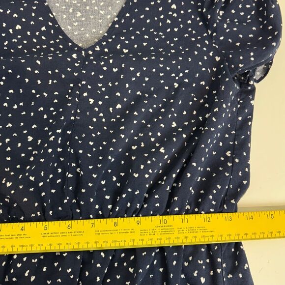 Banana Republic Factory Navy Heart Dress M - Picture 8 of 9